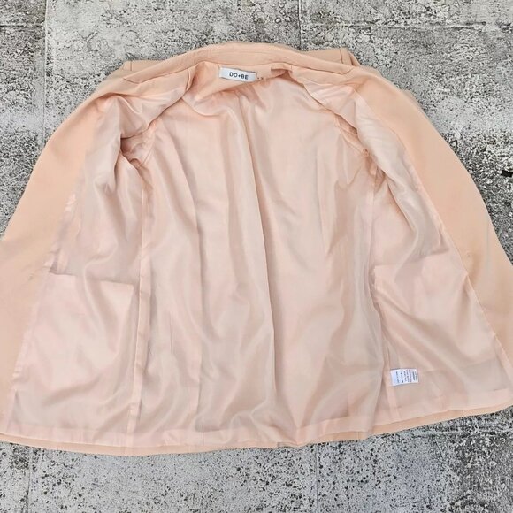 DO+BE Women Blazer Pink Tone Polyester Open Jacket Coat Size S - Picture 9 of 11